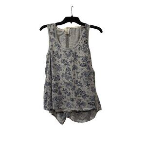 Lucky Brand Womens Floral Lounge Pajama Gray & Navy Size XL